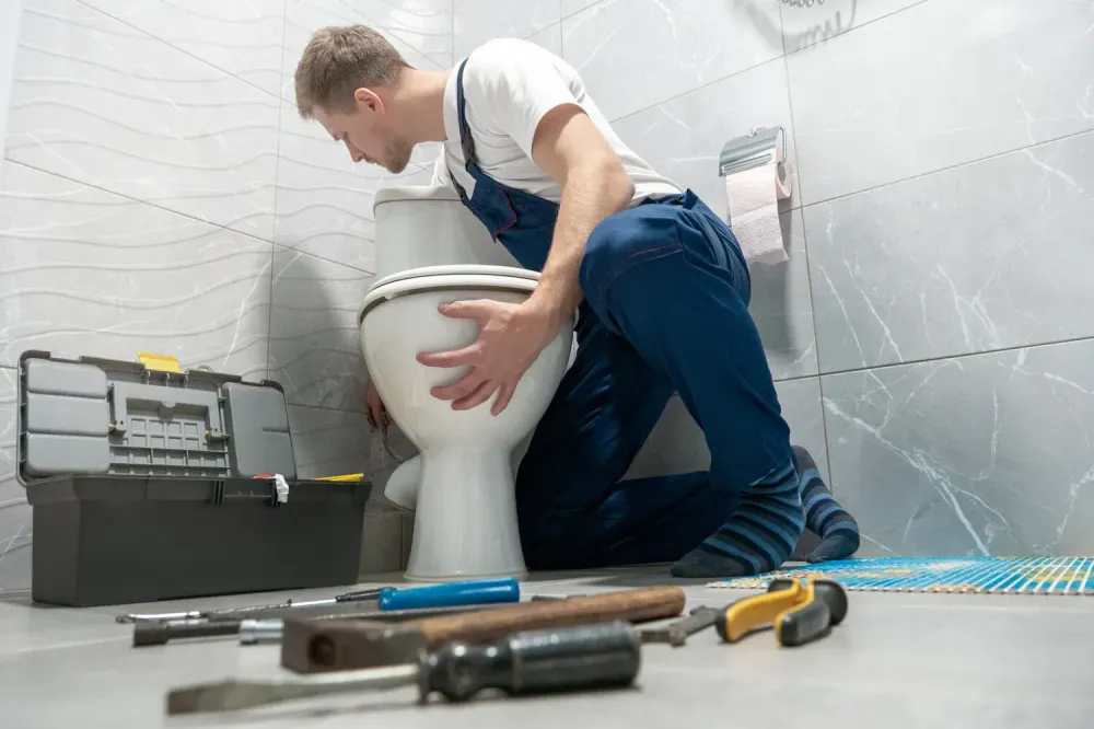 Raccordement sanitaire près de Sombreffe